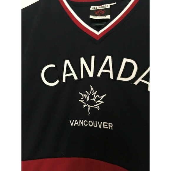West Coast Vancouver Canada Boys Short Sleeve Hockey Jersey Size 10/12 - Picture 2 of 8